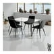 thumbnail image 5 of Comedor 4 Silla Velvet Mesa Cristal Minimal Estructura Acero negro, 5 of 8