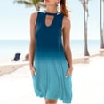 thumbnail image 2 of Vestidos Para Mujer Vestidos Casuales Playa Con Elegante Escote Mini Vestido Sin Mangas Con Bolsillo Odeerbi ODB164567, 2 of 6