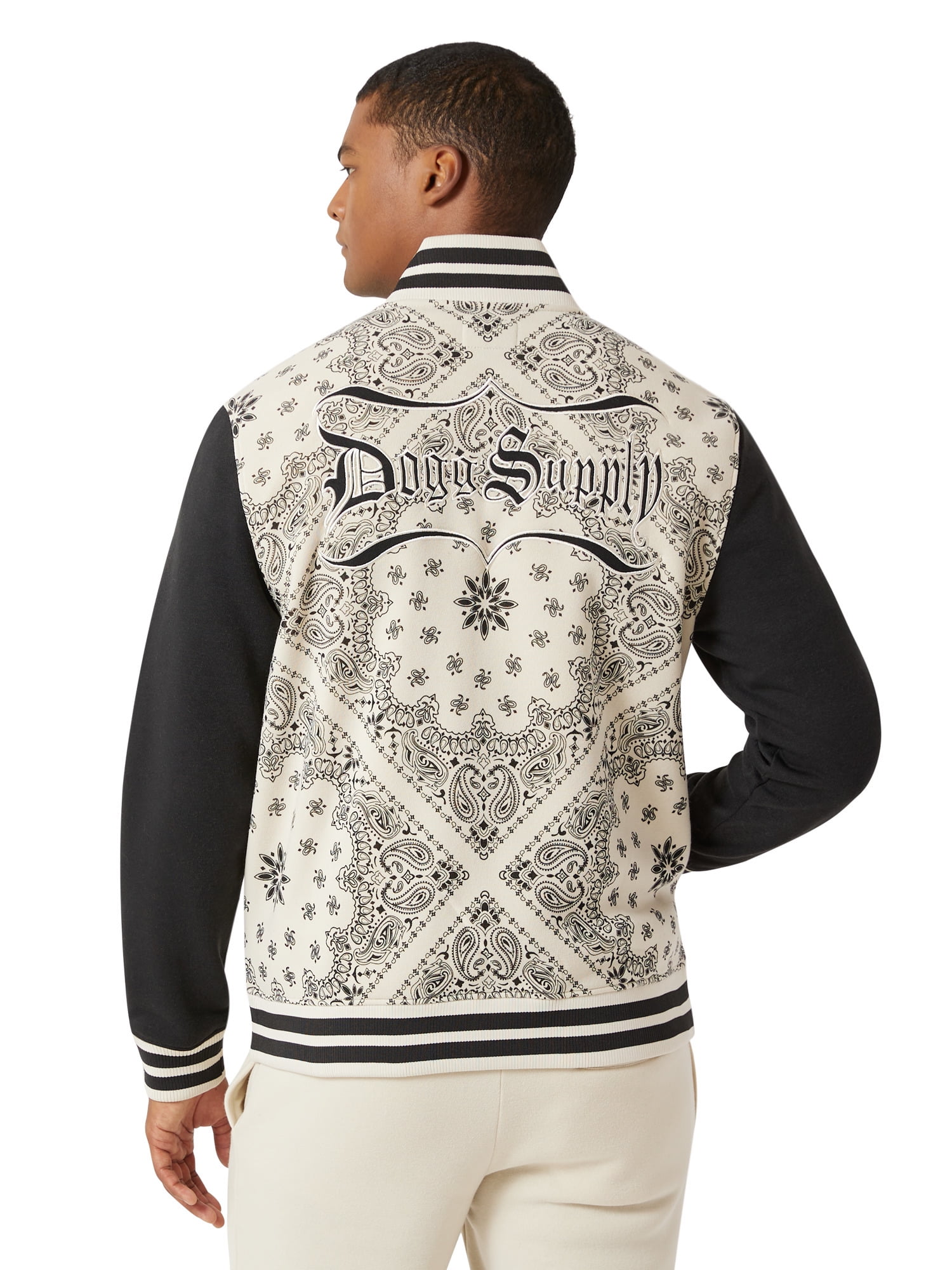 Dogg Supply by Snoop Dogg Men's & Big Men's Varsity Jacket, Sizes XS-3XL