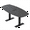 Asian Night w/Matte Black Base with Electric, variant on 6 Person Arc Boat Conference Table T-Bases Data And Electric 6 Ft