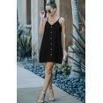 thumbnail image 4 of ABPHQTO Vestido lencero negro con botones para mujer, 4 of 5