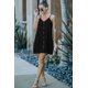 thumbnail image 4 of ABPHQTO Vestido lencero negro con botones para mujer, 4 of 5