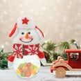 thumbnail image 2 of CATIEBYE Snowman Shaped Storage Canister Christmas Candy Jar Decorative Organizer for Bedroom and Holiday Use, 2 of 8