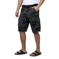 thumbnail image 3 of RAW X Mens Belted 12.5" Inseam Knee Length Cargo Shorts, Charcoal Camo, 42, 3 of 7