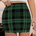 thumbnail image 6 of Totoro Hero Plus Size 5XL Plaid Skirt Sexy Micro Skirt Offiece Lady Green Elegant Pencil Mini Skirts Streetwear Lady Short Skirt for Women, 6 of 8