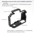 thumbnail image 3 of Jaula de aluminio para cámara X-T30, X-T20, X-T10, X-T30II, accesorios de jaula protectora, placa de liberación rápida, 3 of 8