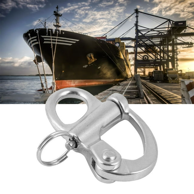 Boats Snap Shackle Firm Swivel Sturdy Mini Shackles Polished Smooth Convenient Wide Application Lightweight Hook Accessories 35mm