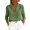 c01Green, variant on Women's Casual Cotton Linen Button Up V Neck Lapel Shirt Spring Summer Long Sleeve Loose Tunic Office Work Blouse Tops Green XXL