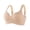 Khaki, variant on BRGZLK Womens Anti Saggy Bras Push Up No Underwire Seamless Full Coverage Bralettes Plus Size Solid Color Adjustable Strap Lifting Comfortable Everyday Bra Brown L