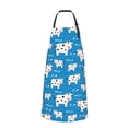 thumbnail image 3 of Cauagu Cows Milk Aprons with Pockets,Waterproof Apron for Women,Kitchen Cooking Apron Adjustable Bib Aprons Chef Apron for Cooking,Drawing,Crafting, 3 of 8