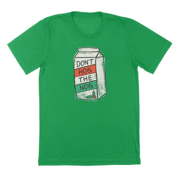 Dont Hog The Nog Humor Graphic Irish Green Mens T-Shirt