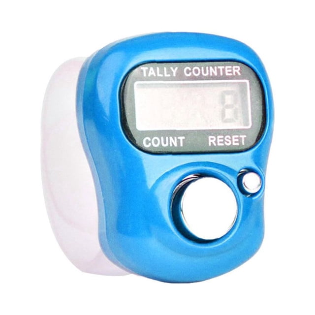 KRONDO 5PCS Finger Counter,Electronic Finger Counter,5-Digit Number Count Clicker,Mini LCD Digital Display Tally Counter,Handheld Number Click Counter,Hand Tally Counter for Knitting,Crochet,Lap,Golf