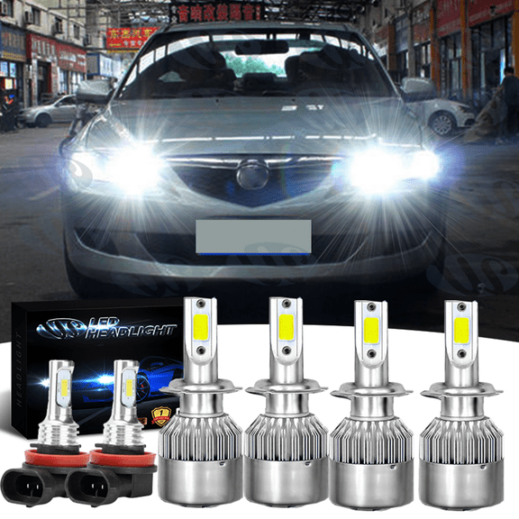 LED 6X Bulbs H7 Headlight Hi-Lo  H11 Fog Ligh 6000K For HYUNDAI Sonata 2011-2014