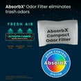 thumbnail image 3 of iTouchless AbsorbX Compact Odor Filters for Trash Can, Absorbs Garbage Smells, All Natural Activated Carbon Deodorizers, Fits up to 4 Gallong Garbage Can, 3-Pack, 3 of 4