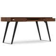 thumbnail image 5 of Lowry 54 inch Wide Solid Wood Modern Industrial Desk in Walnut, 5 of 15