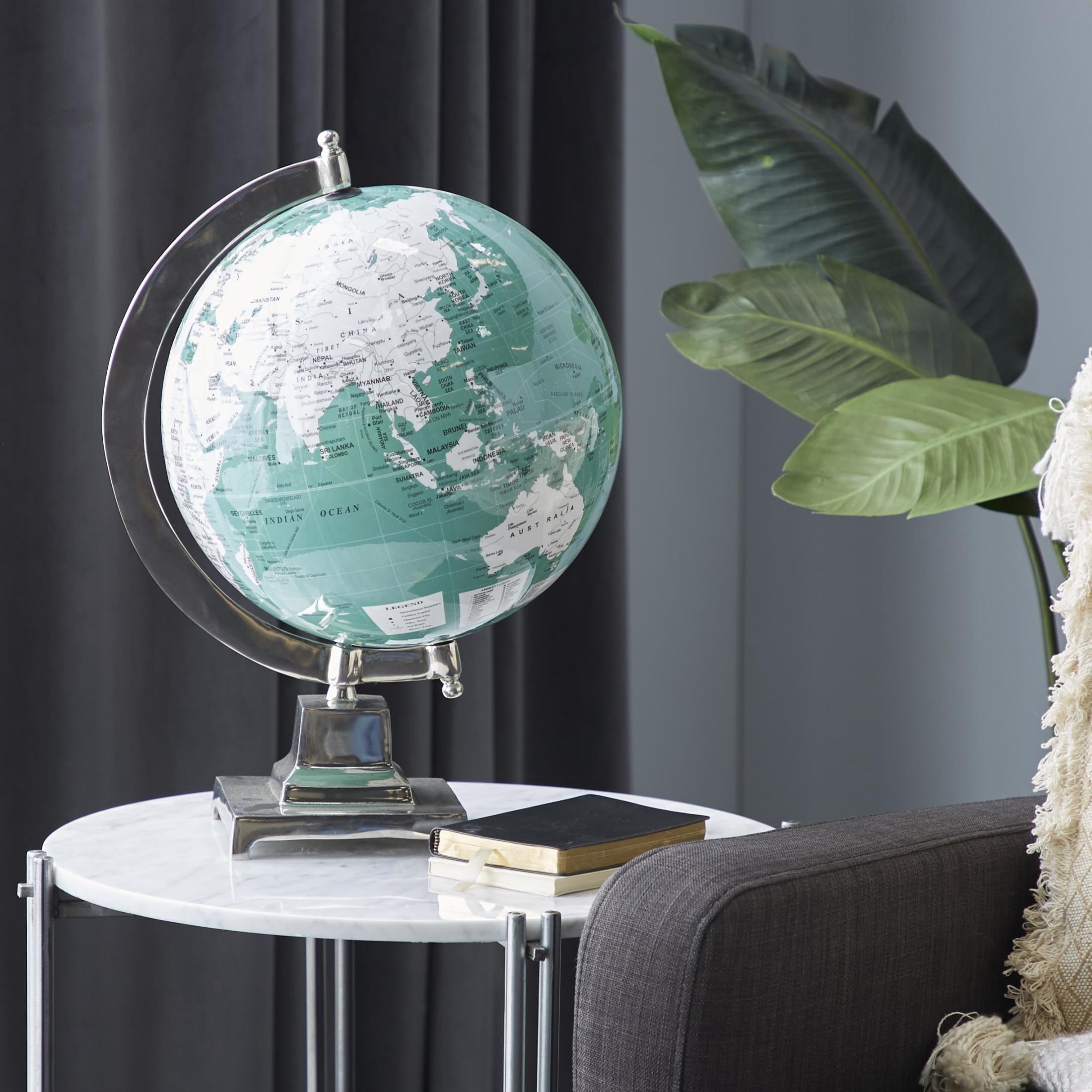 DecMode 12" Teal World Map Globe