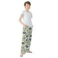 thumbnail image 3 of FORMRS Boys Pajama Pants with Pockets Size 11-12Y Kids Lounge Sleep Bottoms, Light Floral, 3 of 8