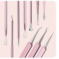 thumbnail image 6 of KLZO 10-Pcs Blackhead Extractor Kit - Pimple Popper Tool - Acne, Blemish, Milia, Zit Remover for Face - Champagne, 6 of 14