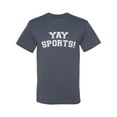 thumbnail image 2 of Wild Bobby, YAY SPORTS! Sports Men Graphic T-Shirt, Vintage Heather Blue, Large, 2 of 5