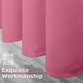 thumbnail image 3 of Ample Decor 2 Panel 46 x 63 inch 100% Polyester Blackout Curtains, Noise Reducing - Pink, 3 of 6