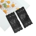 thumbnail image 5 of Unique Bargains 1 Pair Sunblock Fingerless Gloves Floral Thin Sun Block Driving Gloves for Women Black, 5 of 5