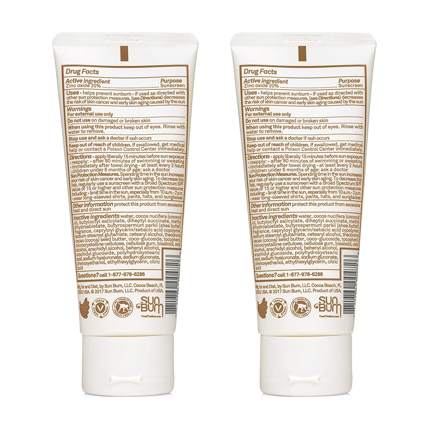 Sun Bum Sun Bum Mineral Spf 50 Sunscreen Lotion Vegan and Hawaii Act 104 Compliant (octinoxate & Oxybenzone Free) Broad Spectrum Natural Sunscreen With Uva/uvb Protection 2 Pack