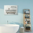 thumbnail image 2 of Stupell Home Décor Happiness is a Bubble Bath Dog In Tub Word Design Canvas Wall Art by Lori Deiter, 2 of 6