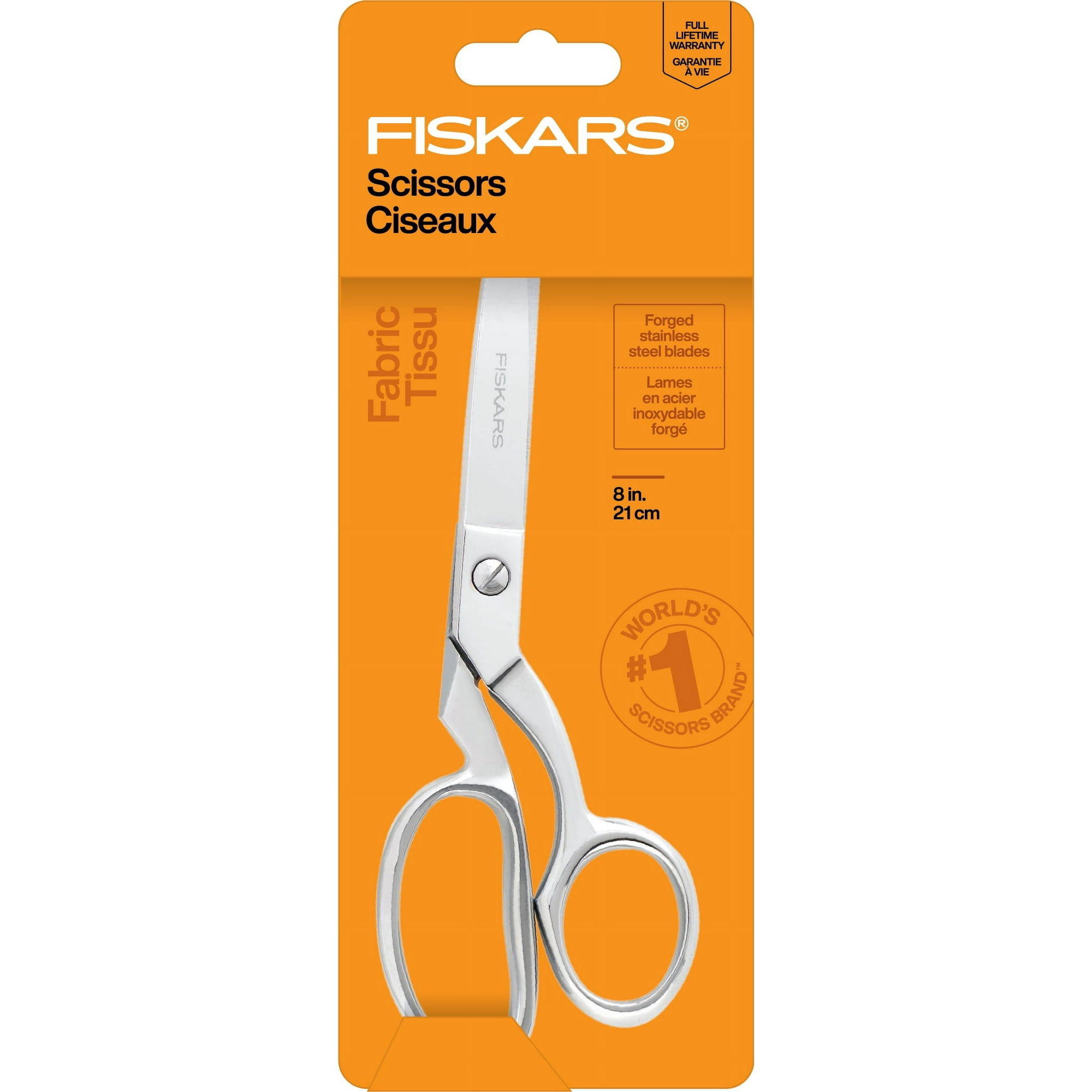 Fiskars 8" Forged Scissors for Fabric and Crafting