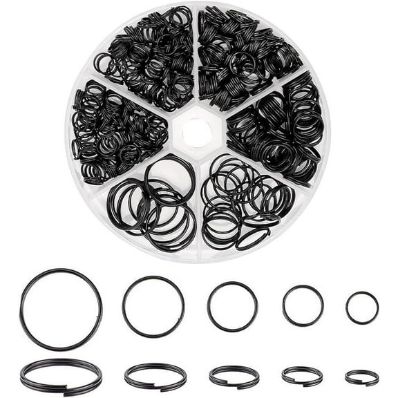 Split Key Rings Metal Keychain Rings