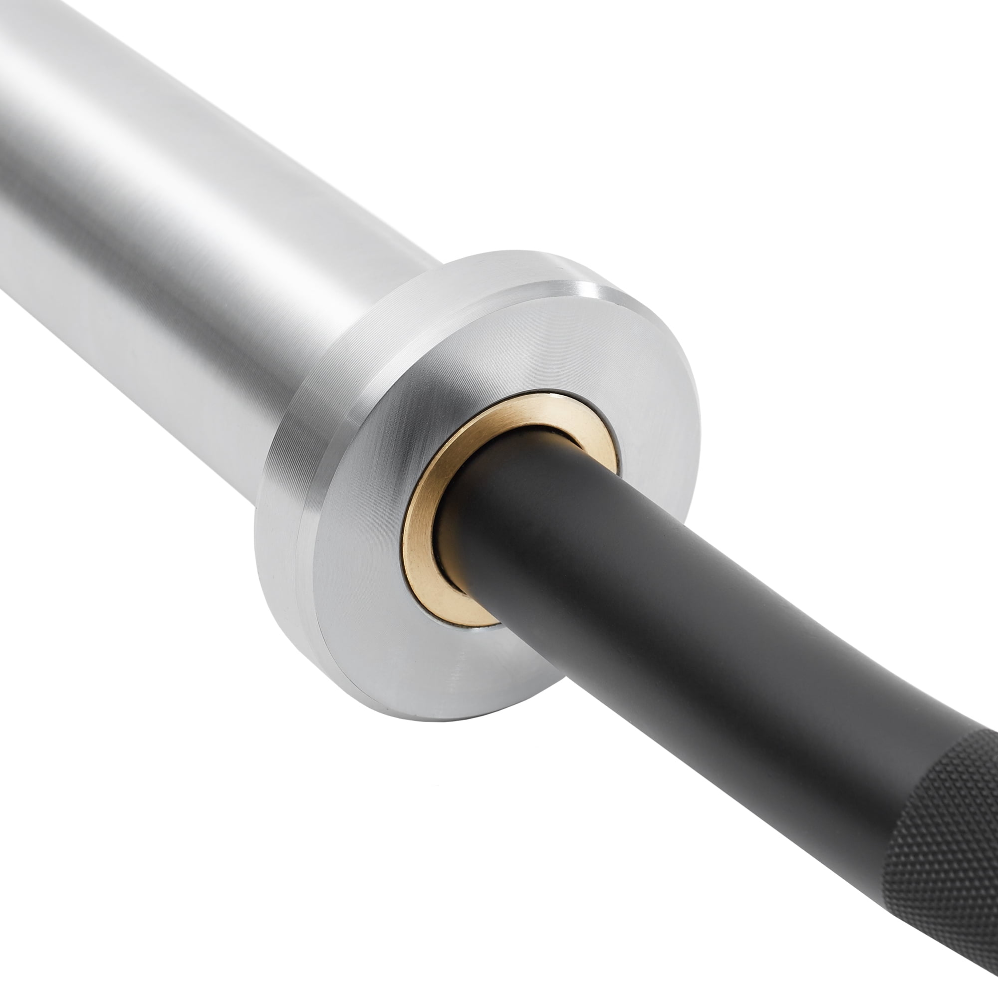 Philosophy Gym 47" EZ Curl Olympic Barbell - 8.5KG 25mm Grip 400LB Capacity 4 Needle Bearing 2" Weightlifting Bar