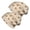 Golden Retriever Heart, variant on 2PCS Stretch Knit Skull Beanie, Hip-Hop Style, Unisex, Lightweight,Golden Retriever Heart Cartoon Beige Pattern