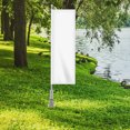 thumbnail image 2 of Support de Mât de Drapeau Réglable Blanc en Alliage d'Aluminium Durable pour Usage Mural, 2 of 8
