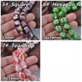 thumbnail image 4 of U8MO 10pcs 12mm~14mm Millefiori Lampwork Glass Loose Crafts Beads lot Jewelry Making-#3 Purple, 4 of 4