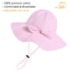 thumbnail image 2 of Gorro de sol para niña DANMY de 2 a 3 años a rayas rosas UPF 50+, 2 of 7