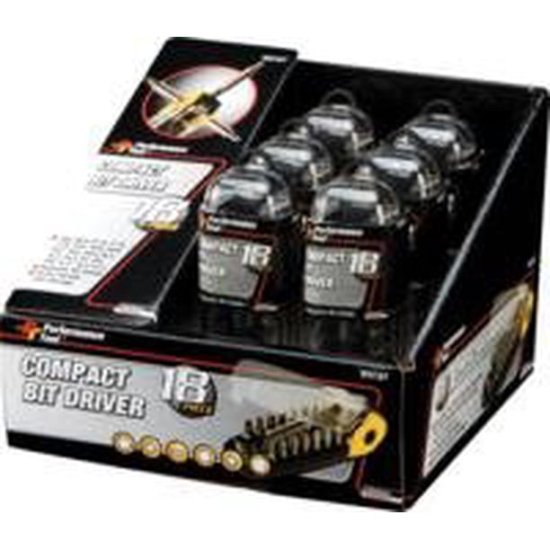 Wilmar Corp. W9187 Compact Bit Driver Set - 18 Piece - Walmart.com