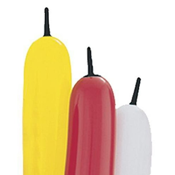 321Q Bee Body Twisting Balloons (With Black Tip), Red/Yellow/White ...