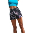 thumbnail image 2 of SAYOO Pantalones cortos holgados informales de verano para mujer, pantalones cortos elásticos de cintura alta con estampado abstracto, ropa de playa SAYOO  Moda，ocio, 2 of 8