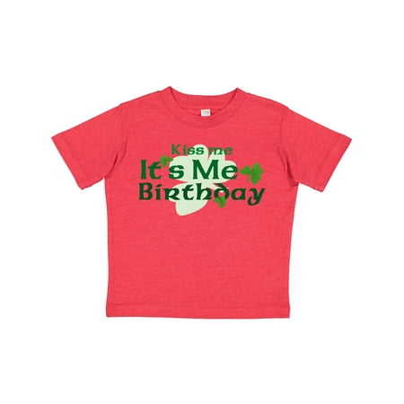 

Inktastic Kiss Me Irish Birthday Gift Toddler Boy or Toddler Girl T-Shirt