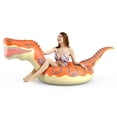 thumbnail image 2 of Flotador inflable con forma de dinosaurio Jasonwell T-Rex de 2,36 m para niños, 2 of 7