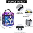 thumbnail image 5 of Galaxy Cute Dog Insulated Lunch Bag Lunch Box for, Bento Lunch Box Cooler Bag with Front Pocket for Women Men,Cute Lunch Tote Bag Lunchbox for Work/Office/Picnic, 5 of 10