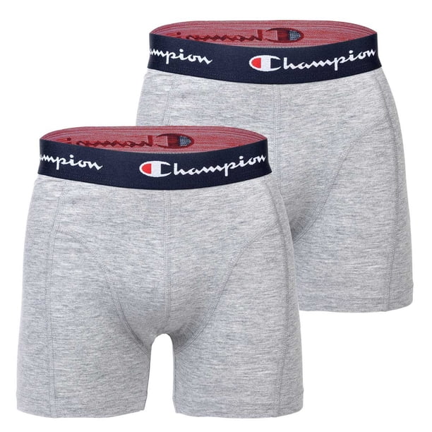 Champion Hombres Boxershorts, Paquete de 2 - Algodón, un Color Gris claro moteado 2XL (XX-Large)