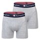 thumbnail image 1 of Champion Hombres Boxershorts, Paquete de 2 - Algodón, un Color Gris claro moteado 2XL (XX-Large), 1 of 3