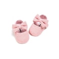 thumbnail image 5 of Newborn Baby Girl Cute Bow Sneakers Anti-Slip Soft Soled Shoe First Walkers, 5 of 6