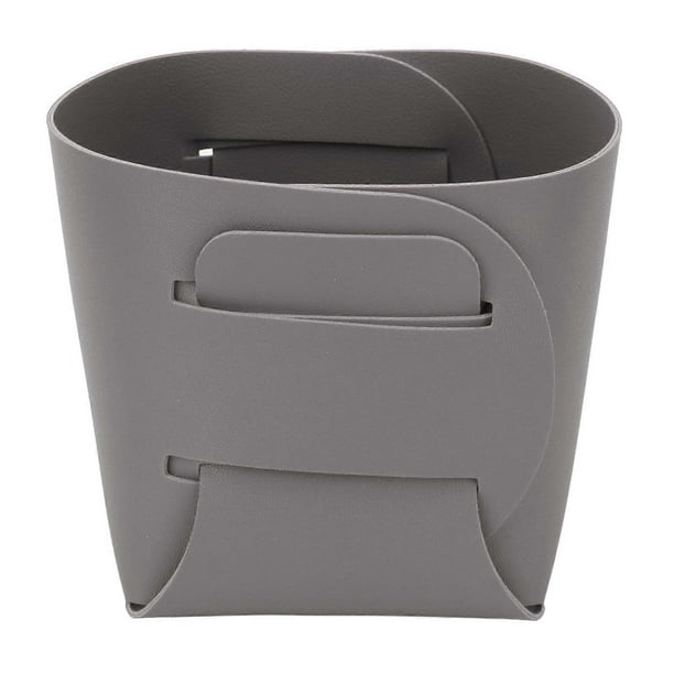 Nail Tool Storage Holder PU Pure Color Container Nail Tool Storage Organizer for Manicure Grey