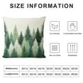 thumbnail image 5 of GOSMITH Watercolor Dark Green Teal Tree Pillow Covers Rustic Nature Forest Decorative Throw Pillows Winter Christmas Outdoor Farmhouse Cushion Case Decor for Sofa Couch Bed, 5 of 5
