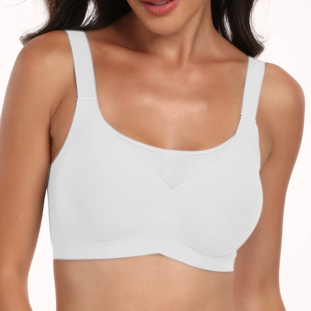 MIONGO Plus Size Seamless Jelly Bra No Underwire Design for Maximum Comfort and Sag Retraction Support