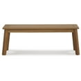 thumbnail image 6 of Signature Design by Ashley Janiyah Outdoor Dining Bench – Solid Acacia Wood, Light Brown, Slatted Style, Weather-Resistant Patio Seating, 6 of 9