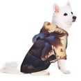 thumbnail image 2 of Goofa Romantic Rose Animal Couple Pattern Small Dog Sweater Hoodies Pet Grey Hooded Soft Fleece Sweatshirts with Pocket Fall Winter Puppy Cat Sweaters Warm Clothes-Small, 2 of 8
