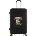 thumbnail image 1 of Housses de Valise Housse de Protection Valise de Voyage Anti-Rayures Housse Anti-Poussière Réutilisable Housse Anti-Poussière Lavable Motif Imprimé Floral Lettre 8floral Lettre T m, 1 of 6