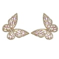 thumbnail image 2 of Pendientes de mariposa con circonitas Joyas para mujer Pendientes de estilo literario Pendientes sencillos y elegantes, 2 of 5